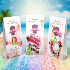 食物纸袋包装样机 A-Frame Table Stands Vol.2