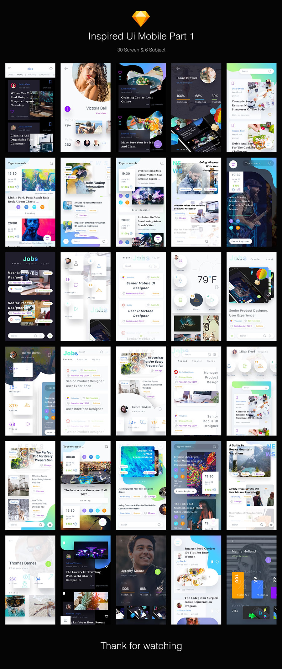 能给你带来灵感的APP UI KITS下载[Sketch]