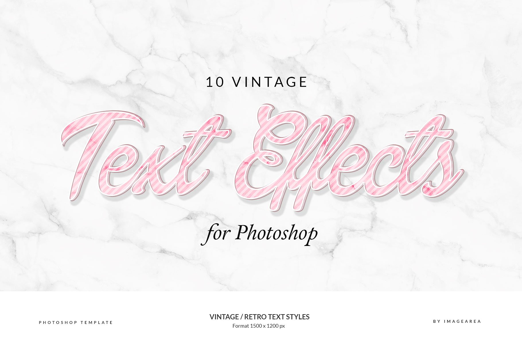 复古条纹风格文本图层样式 Vintage / Retro Text Styles