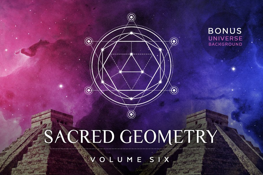 神圣宗教几何图形矢量素材包 Sacred Geometry Vector Pack Vol. 6