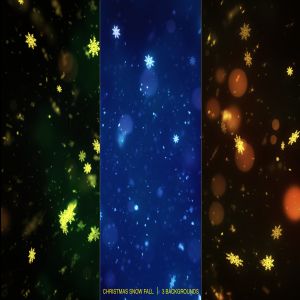 4K分辨率圣诞节主题雪花纷飞背景图片素材 Christmas Snow Fall
