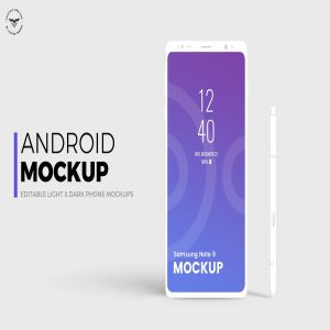 安卓平台概念智能手机样机模板 Android Mobile Mockups