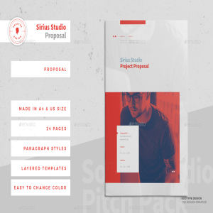 创意企业项目建议书/画册小册子模板