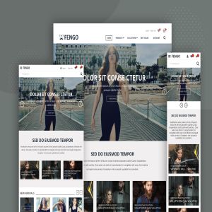 奢侈品牌服装网站着陆页UI设计模板 Shop Landing Page Design Concept