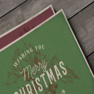 4款复古设计风格圣诞节贺卡模板 4 Vintage Christmas Cards插图3
