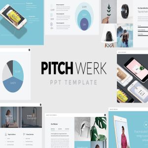 项目融资方案PPT幻灯片模板 Pitch Werk – Elegant Powerpoint Pitch Deck
