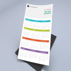 彩色表格版式2020日历表年历设计模板 Creative Calendar Pro 2020插图5