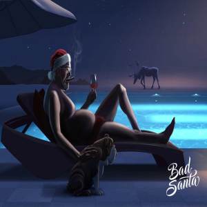 圣诞节手绘插画贺卡设计模板 Happy Holidays Original psd Card