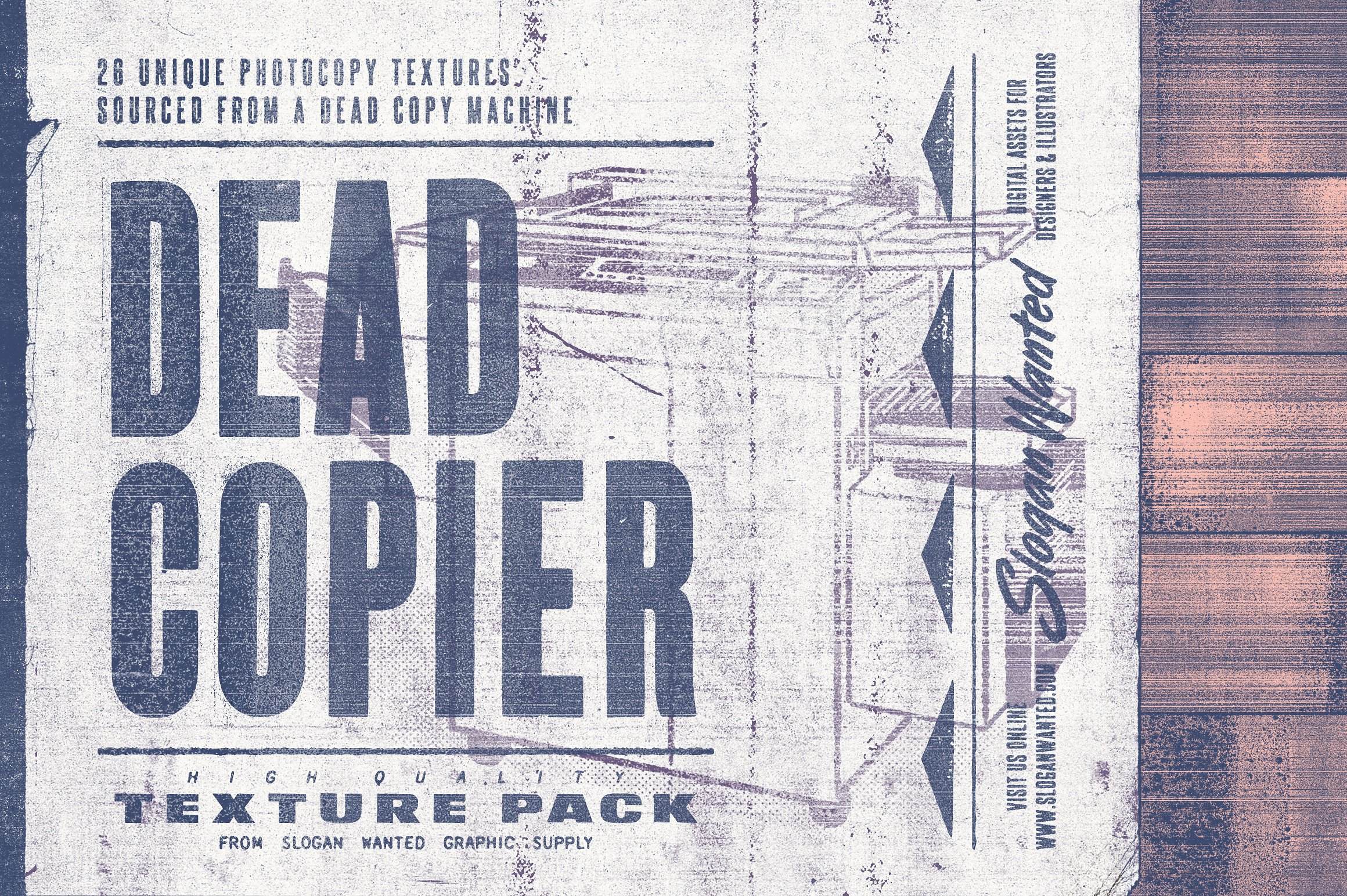 复印机影印纹理素材包 Dead Copier Photocopy Texture Pack