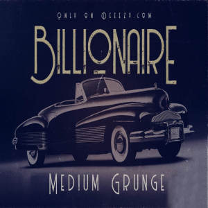 独特的装饰艺术或复古风格无衬线字体: Billionaire Medium Grunge Font