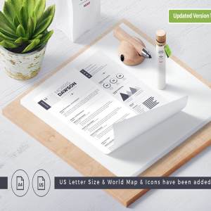 高端创意信息图表简历模板 Clean Infographic Resume/CV