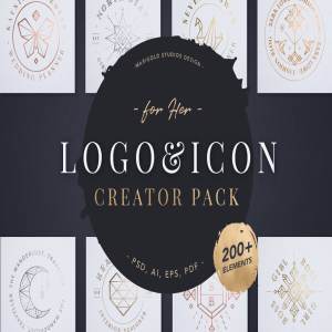 超实用的 Logo & 图标设计工具包[1.52GB] Logo & Icon Creator Pack