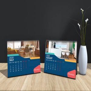 家具品牌定制2020年活页台历设计模板 Woodora Furniture Table Calendar 2020插图5