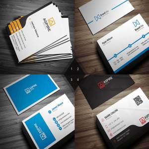 12款现代企业创意商务名片模板 12 Modern Business Cards – Bundle v2插图3