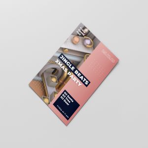 现代3D建模场景设计风格圣诞节海报模板 Christmas Poster Template