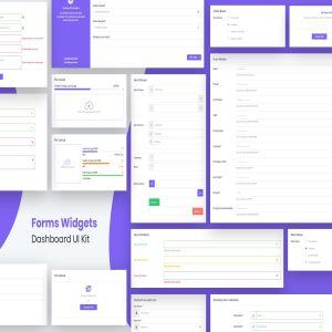 常用网站表单/表格UI设计套件 Forms Widgets Dashboard Ui Kit