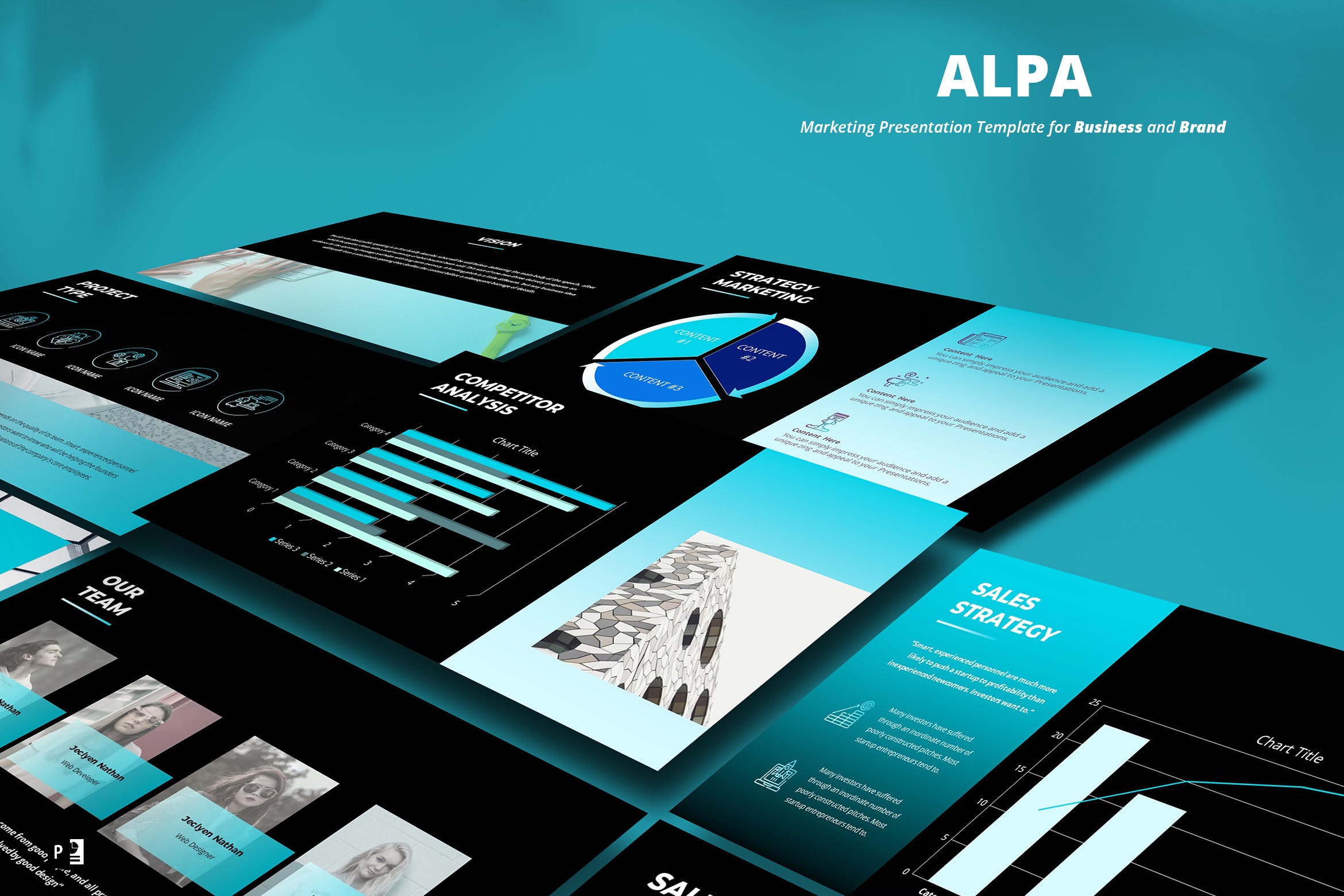 市场营销策划PPT幻灯片模板下载 Marketing Powerpoint Template