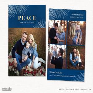 圣诞节日家庭聚会派对邀请贺卡模板 Christmas Card Template CC202