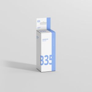 带挂钩的小矩形尺寸包装盒子样机 Box Mockup – Small Rectangle Size with Hanger