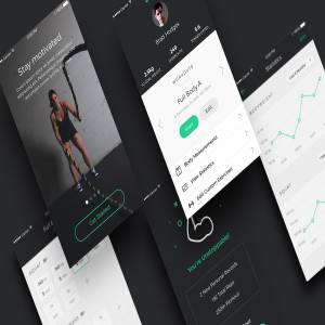 健身类 APP UI 套件 Lifter – Fitness App UI Kit