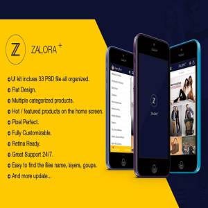 服饰电商 APP UI 套件 Zalora Shopping UI for e-commerce