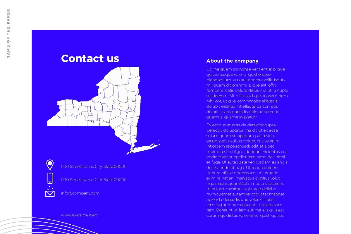 商业科技时尚技术InDesign宣传册模板