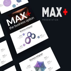商业模式PPT展示幻灯片模板下载 MAXPLUS Powerpoint Template