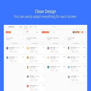 工作流或CRM相关的网页模板套装下载[Sketch]