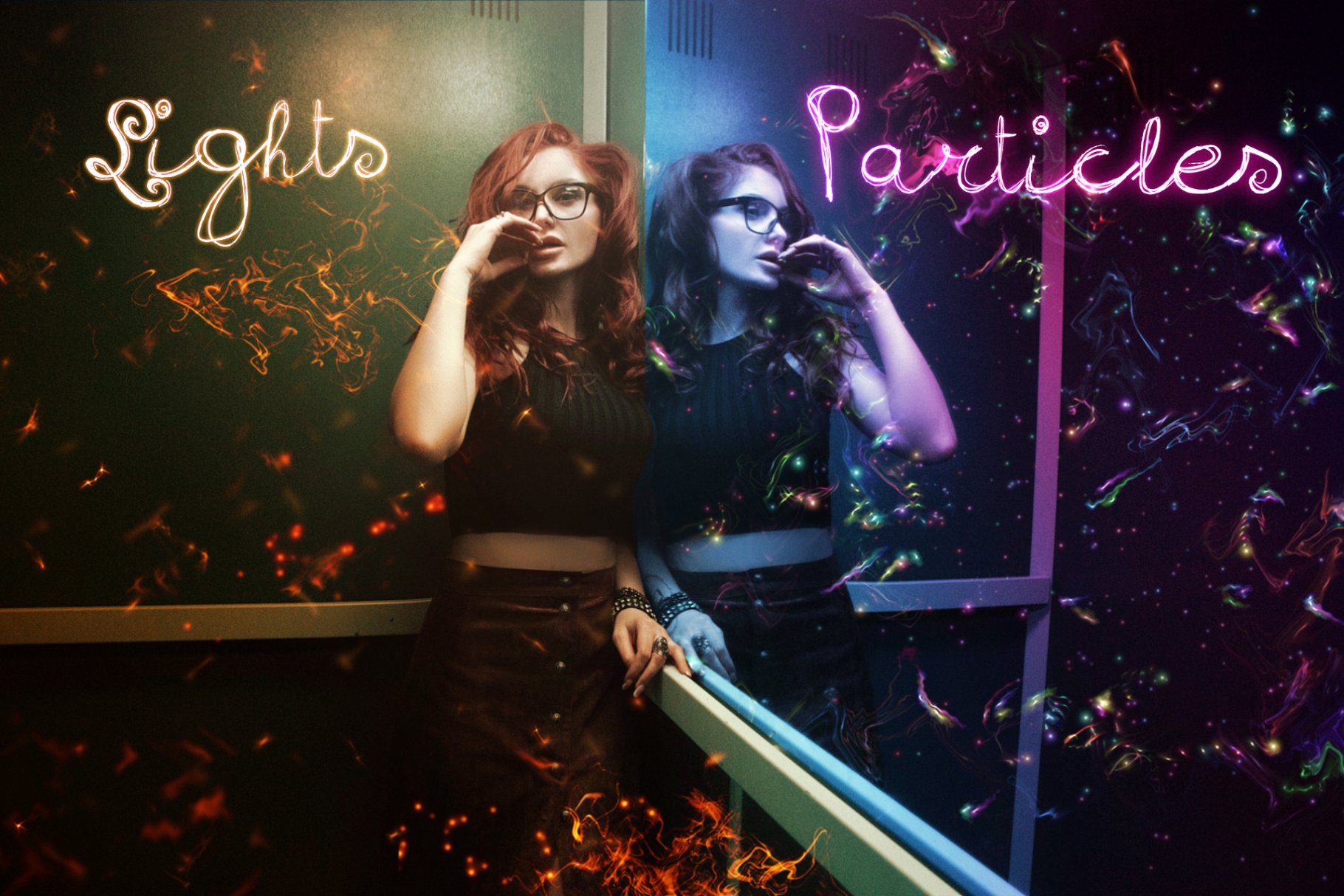 粒子光线背景PS笔刷 Lights & Particles – Photoshop Pack