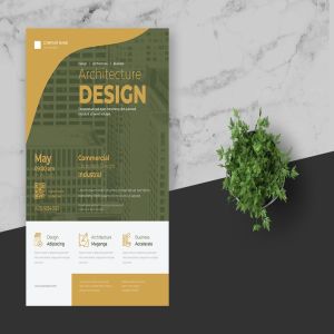 简约商务风企业会议海报设计模板 Clean & Minimal Business Event Flyer