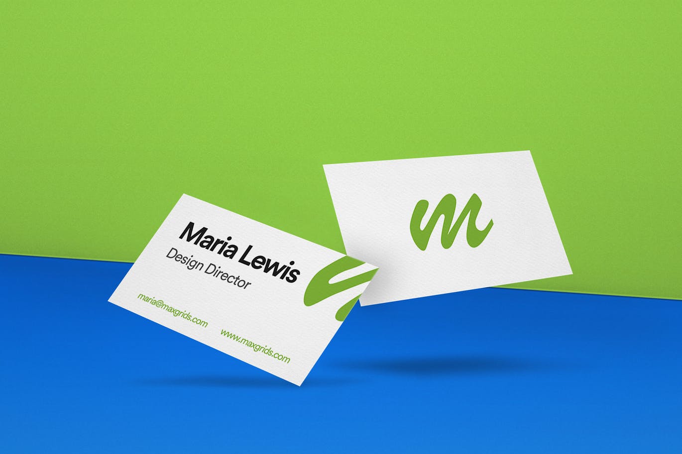 简约名片设计效果图样机03 Business Card Mockup 03