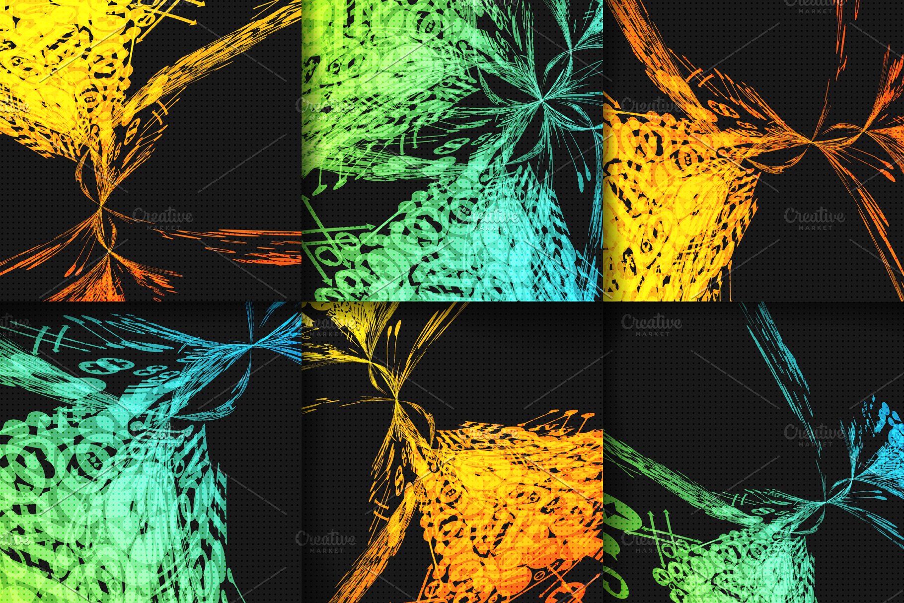 一组抽象背景  Abstract backgrounds