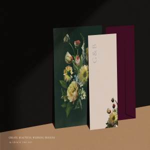 复古风格花卉透明背景剪贴画 Limited Edition – Black Diamond