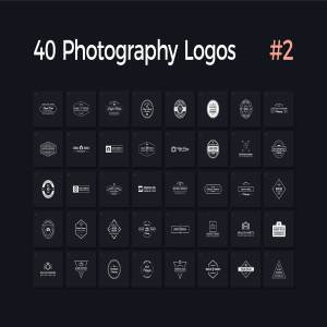 40款多用途摄影影楼Logo模板V.2 40 Photography Logos Vol. 2插图1