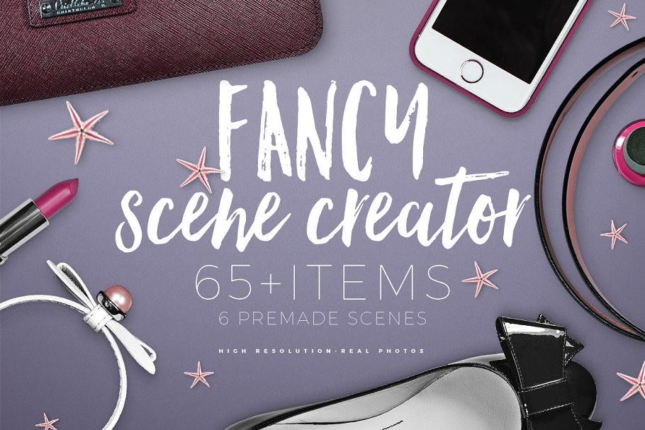 时尚女性巨无霸&场景样机 Fancy Scene Creator