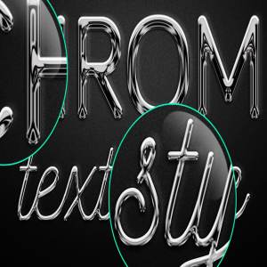 Chrome 字体文本特效 Chrome text effect插图2