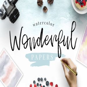 水彩手工制作纸张纹理合集 Watercolor Wonderful Papers