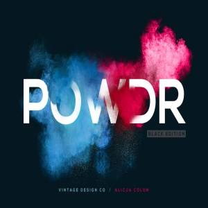 叹为观止的彩色粉末图层样式 POWDR – Black Edition