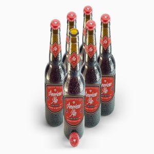 啤酒玻璃樽玻璃瓶外观保证样机 Beer Amber Bottle Mockup