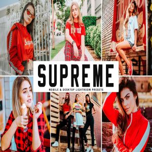 唯美明快暖色调人像摄影后期处理LR预设 Supreme Mobile & Desktop Lightroom Presets