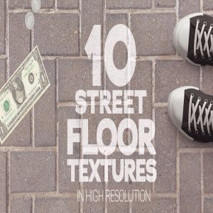 10款高清地板砖背景素材 Street Floor Textures x10