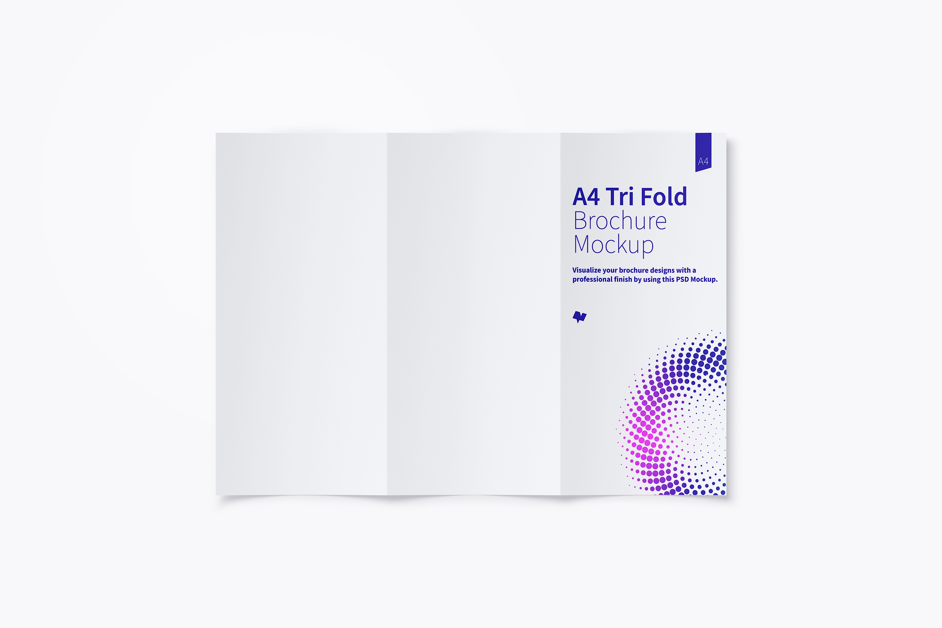 A4纸尺寸三折页传单小册子设计样机03 A4 Trifold Brochure Mockup 03