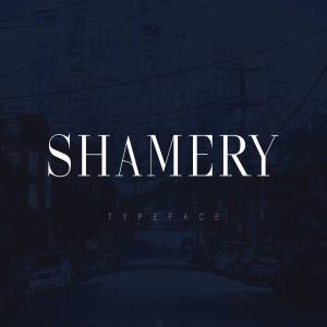 豪华典雅全大写英文衬线字体 Shamery Font