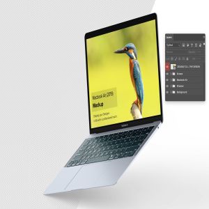 4K高清分辨率苹果超极本电脑MacBook Air样机 Macbook Air Mockup插图6