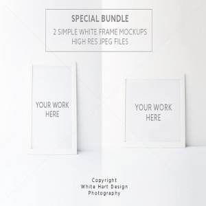 相框画像装裱框架样机 BUNDLE 2 Frames mock ups – Psd+Jpeg