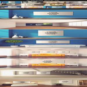 易编辑的墙上海报油画画框模型包下载