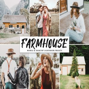 郊外乡村风格照片后期处理LR预设 Farmhouse Mobile & Desktop Lightroom Presets
