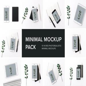 iPad & iPhone 真实场景样机模板 Minimal Mockup Pack Photorealistic