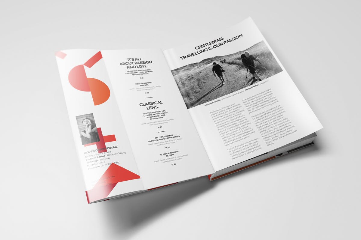 图书内页版式设计样机模板V1 Book Mockups 01