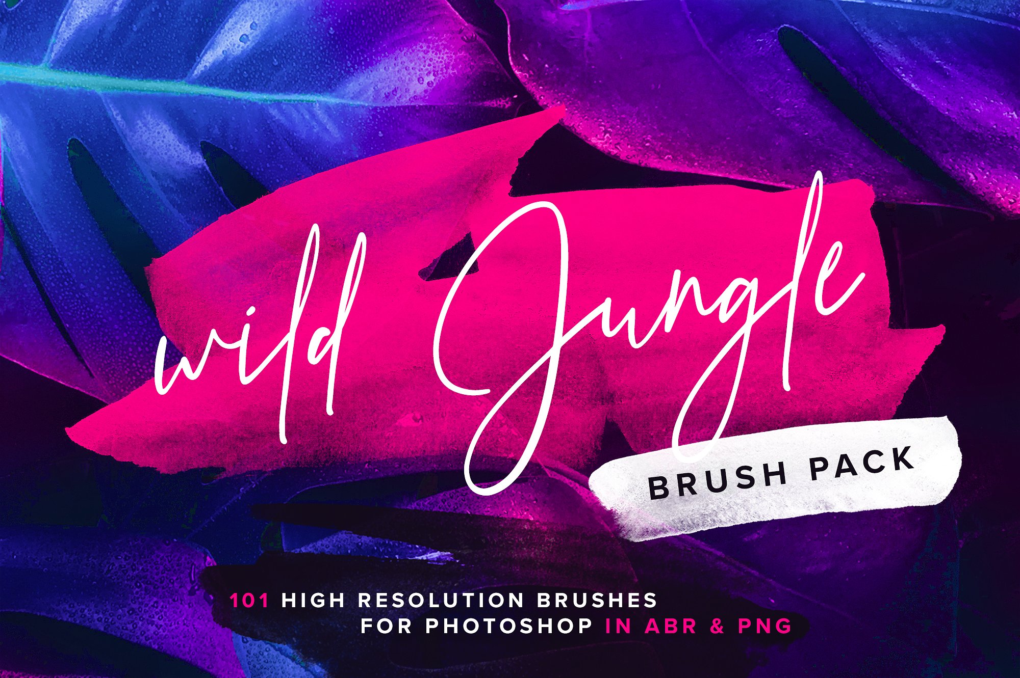 100款高分辨率画笔PS笔刷 Wild Jungle – Brush Collection